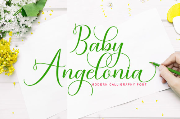 Baby Angelonia Font for Creative Projects