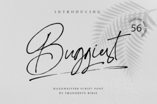Buggiest Font: Bold & Modern Script