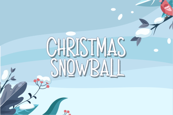 Christmas Snowball Font