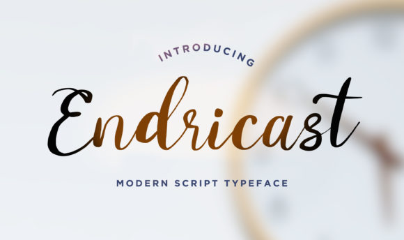 Endricast: A Font for Elegant Campaigns