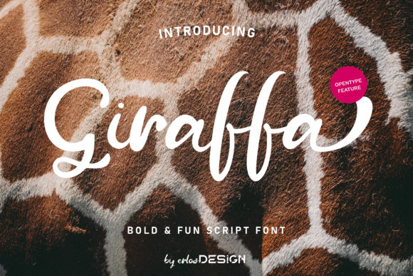 Giraffa: A Flowing Script Font for Creative Projects