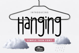 Hanging Font for Creative Projects