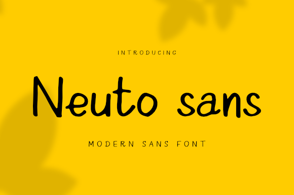 Neuto Sans: A Handwritten Font for Business Branding