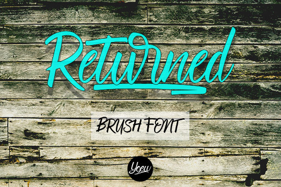 Returned Font for Creative Campaigns