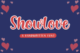 Showlove Font: A Handwritten Touch for Editorial Design