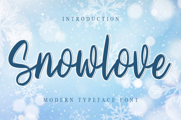 Snowlove Font for Creative Makers