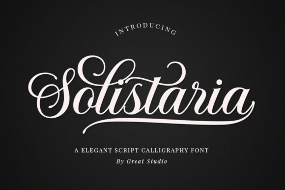 Solistaria: A Calligraphy Font for Elegant Design