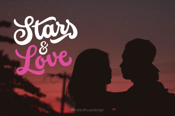 Stars Love Font for Creative Design