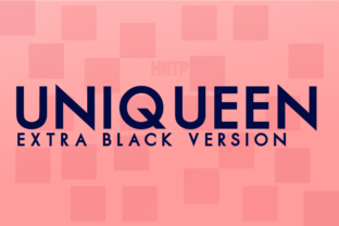 Uniqueen Extra Black Font
