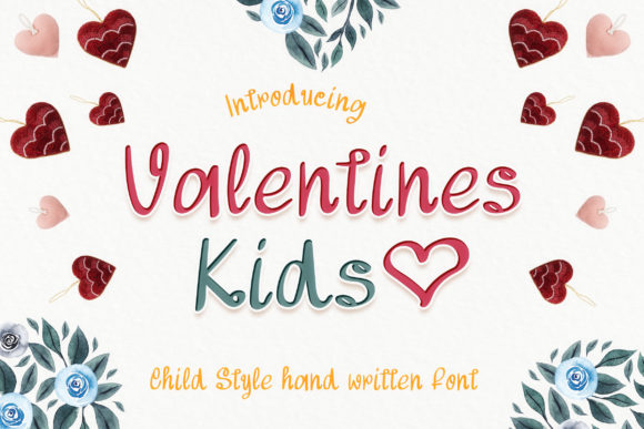 Valentines Kids Font for Web Design