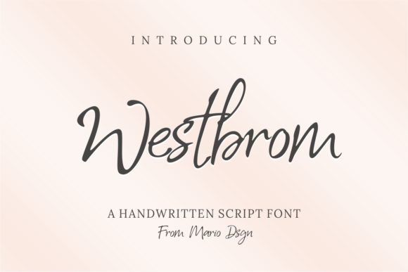 Westbrom Font for Web Design