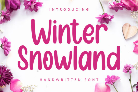 Winter Snowland Font for Business Branding
