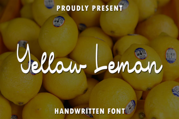 Yellow Lemon Font for Web Design